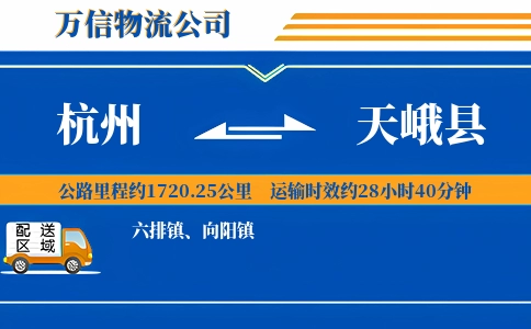 杭州到天峨县物流公司