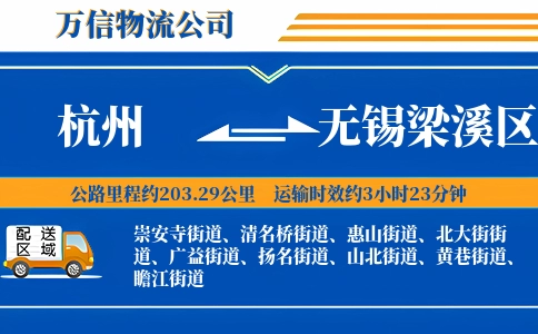 杭州到无锡梁溪区物流公司