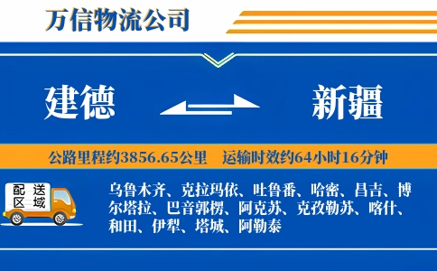 建德到新疆物流公司