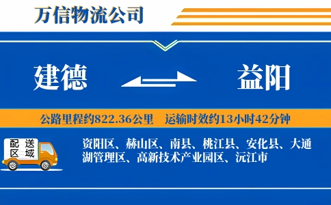 建德到益阳物流公司