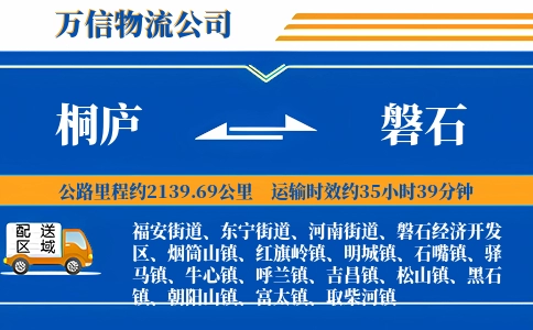 桐庐到磐石物流公司