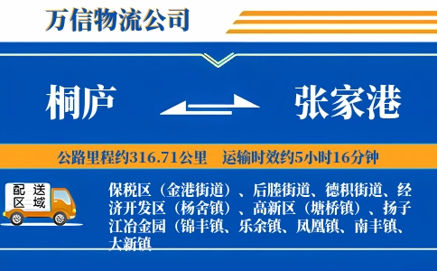 桐庐到张家港物流公司